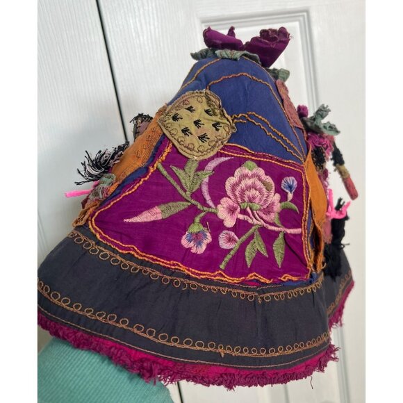 NEW Magnolia Pearl Applique Parnassus Hat Cotton/Silk - Picture 5 of 11